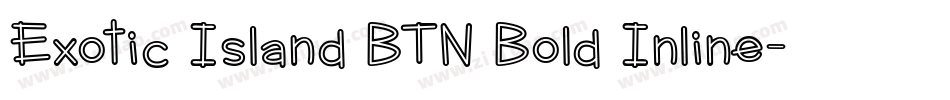 Exotic Island BTN Bold Inline字体转换